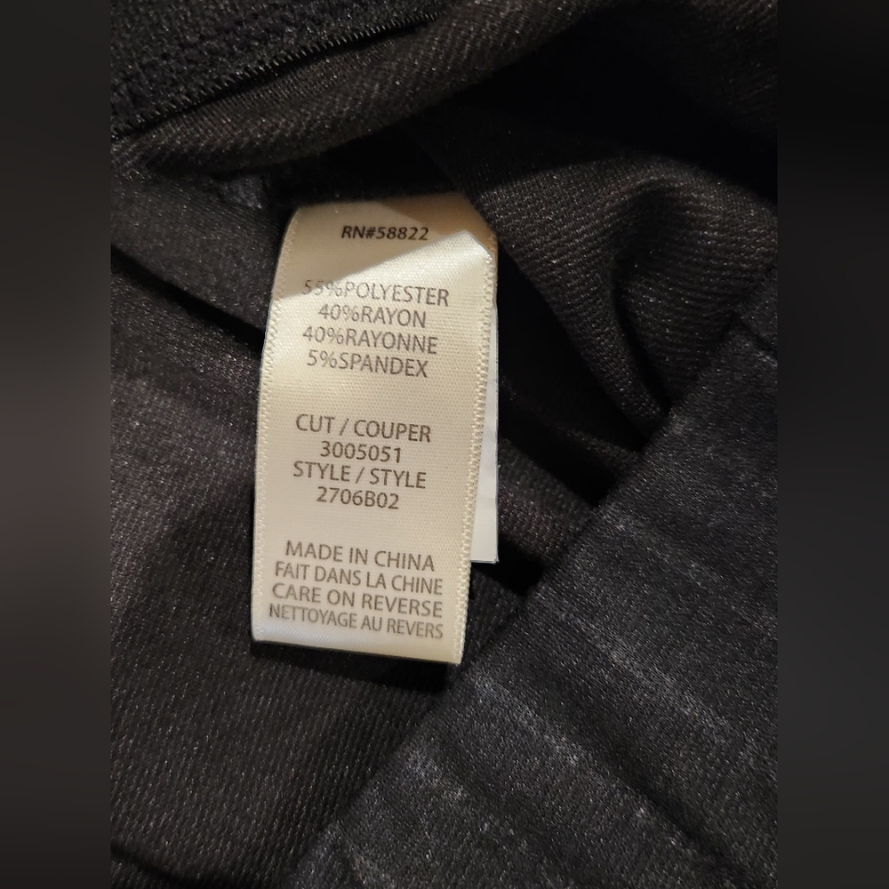 Max Studio High Rise, Wide-legged Black Pinstripe Sailor Pants. NWT. Size L. - Picture 6 of 10